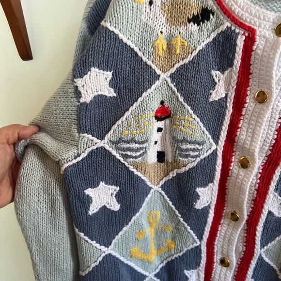 Vintage Orvis Seaside Knit Sweater - Picture 2 of 11